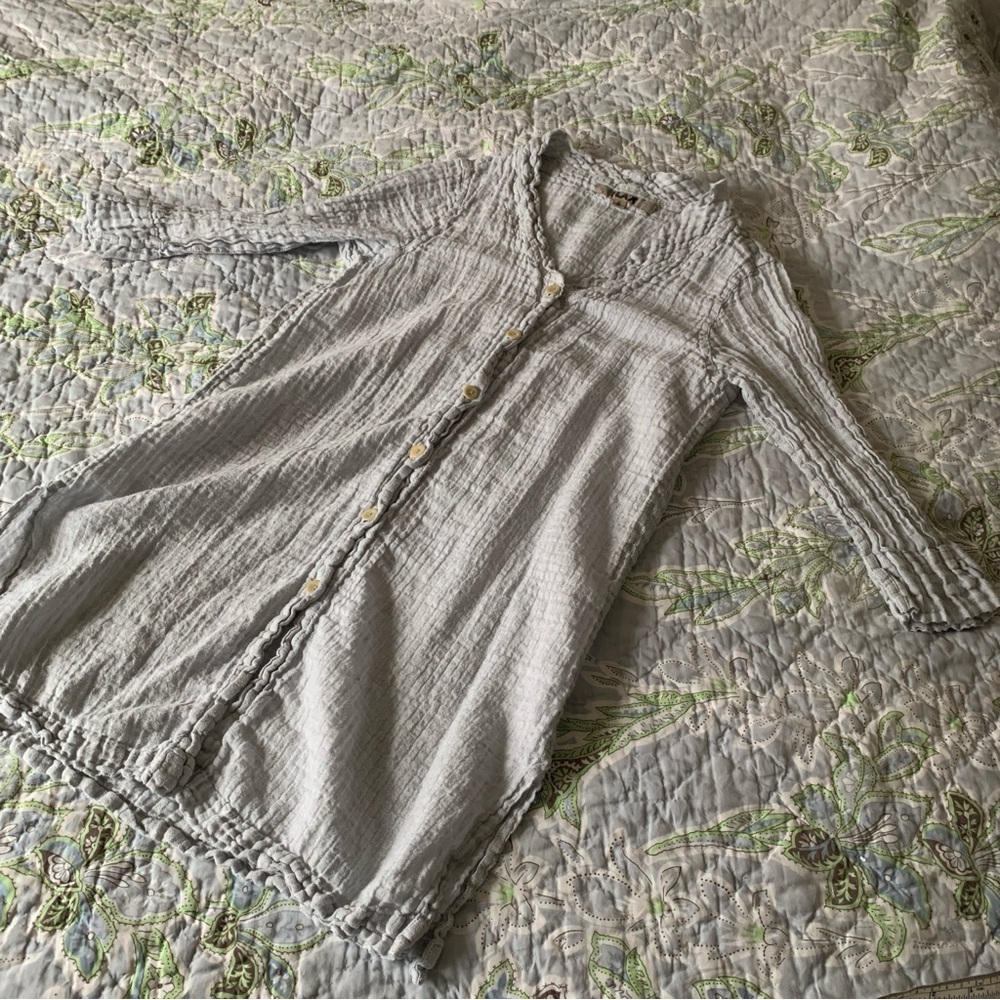 Flax Light Blue Linen Tunic